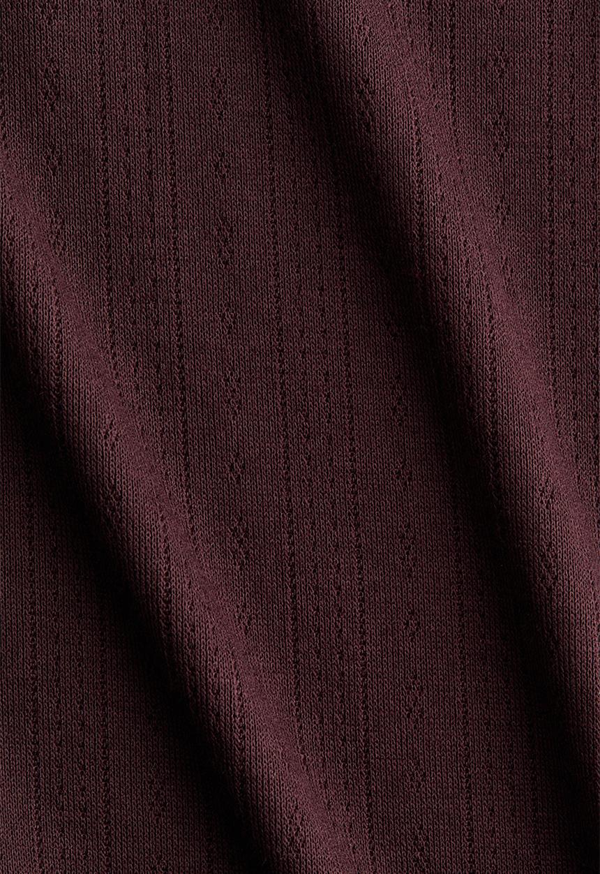 H&M - Pointelle pyjama bottoms - dark brown 