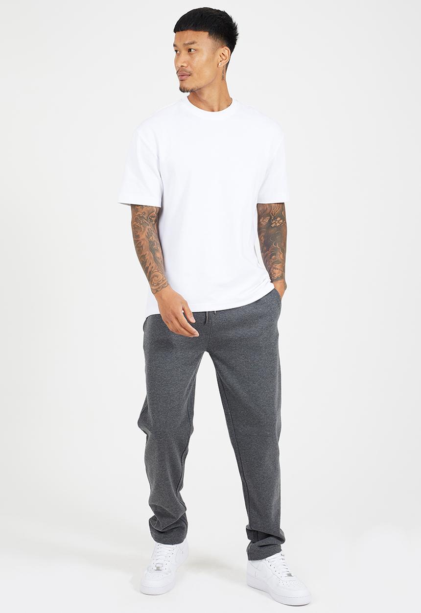 Brave Soul - Straight Leg  Joggers - Dk Charcoal Marl