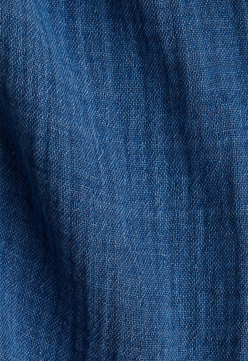 H&M - Cotton muslin trousers - blue