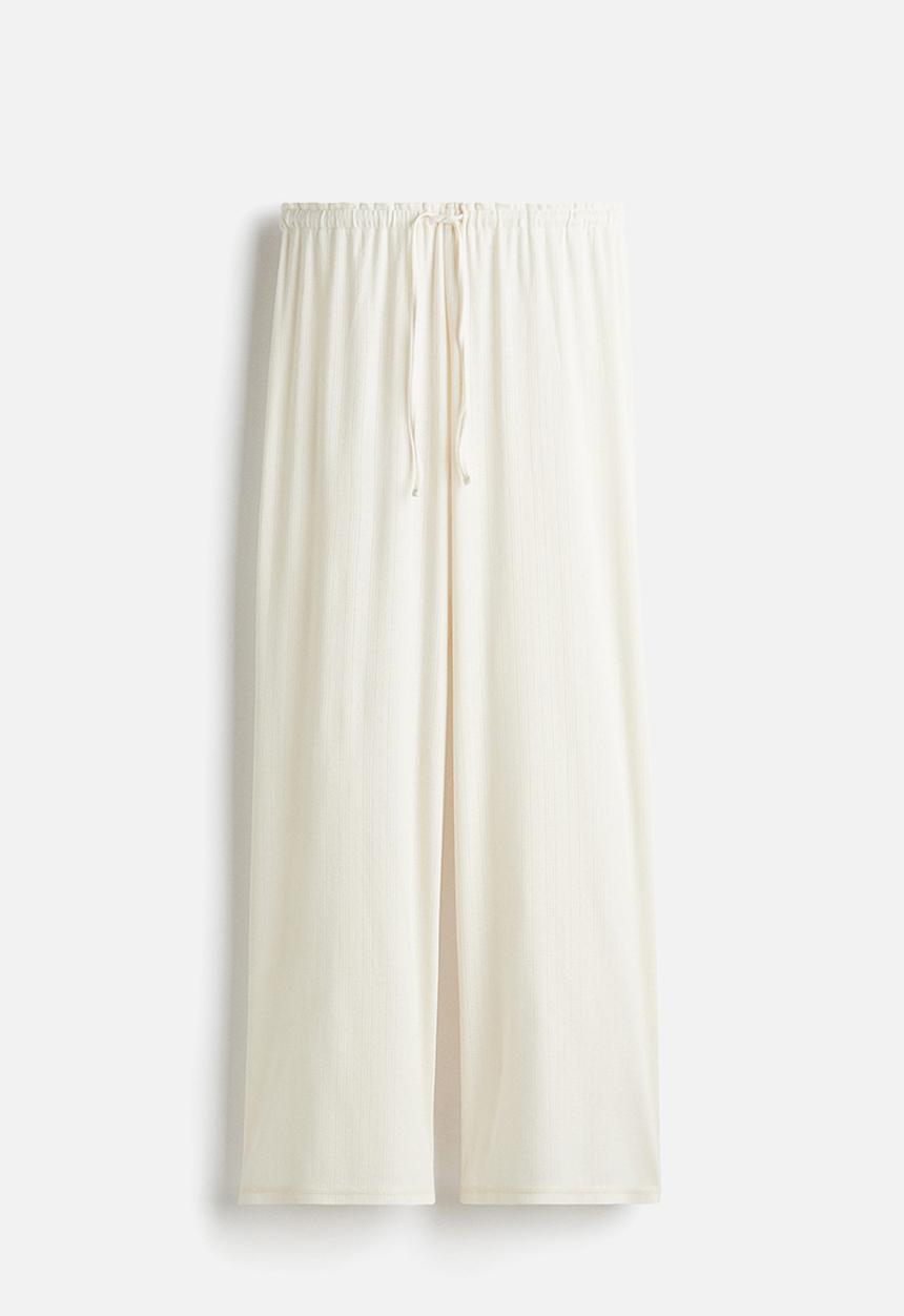 H&M - Pointelle pyjama bottoms - white