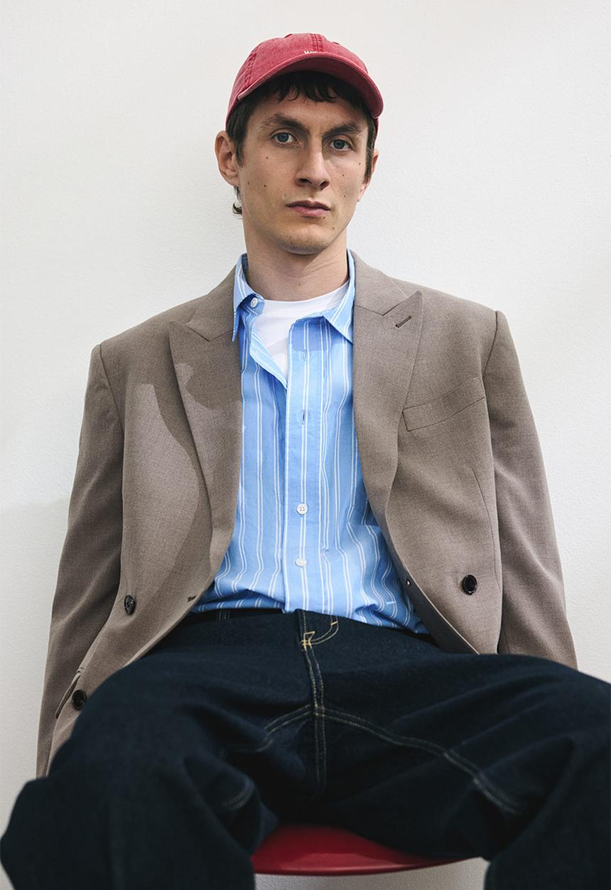 H&M - Relaxed fit double-breasted jacket - beige
