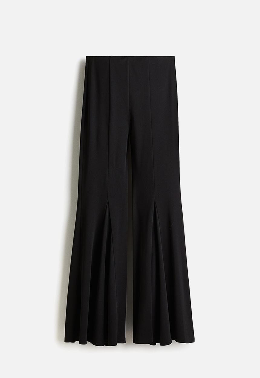 H&M - Flared trousers - black