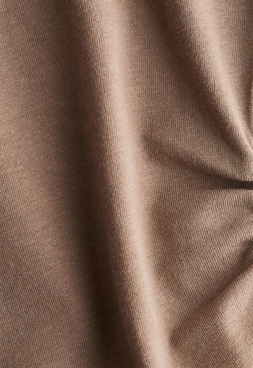 H&M - Ruched T-shirt - dark beige
