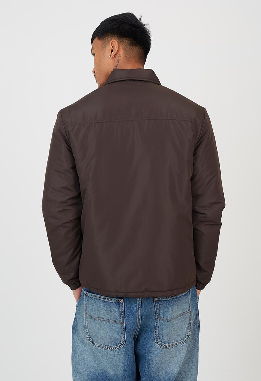 Brave Soul - Padded Coach Jacket - Brown
