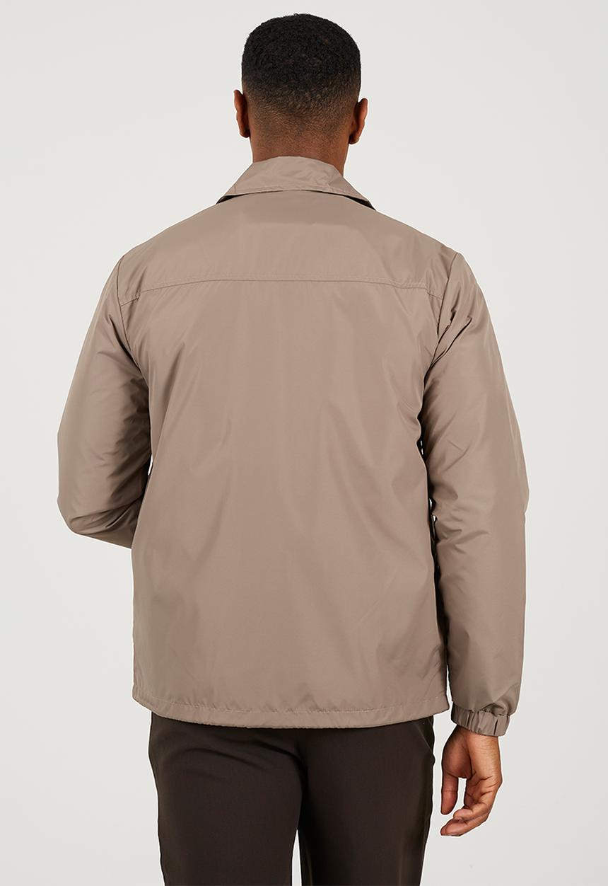 Brave Soul - Light Weight Coach Jacket  - Taupe