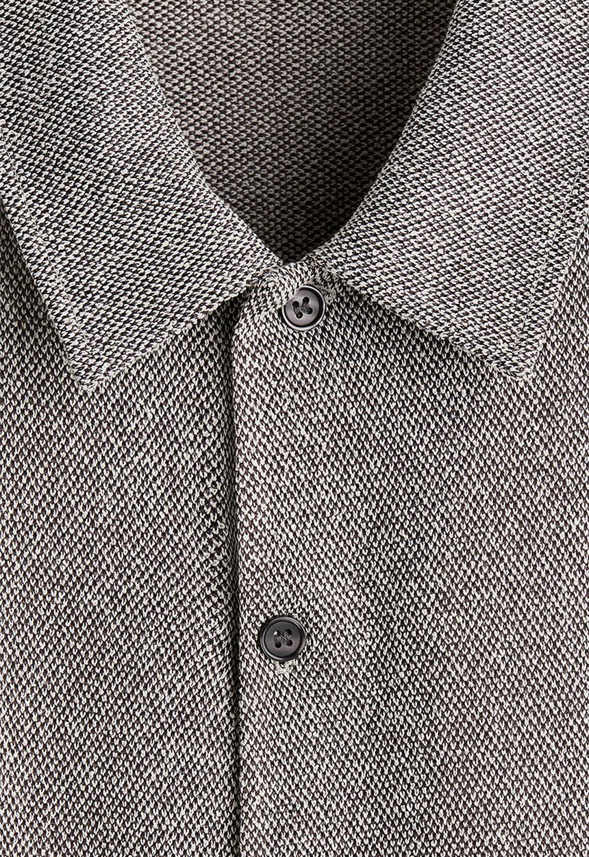 H&M - Regular fit textured shirt - greige