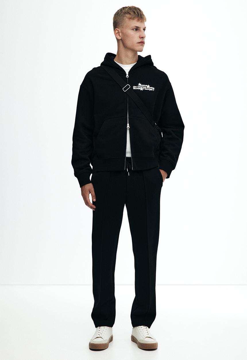 H&M - Regular fit tailored joggers - black