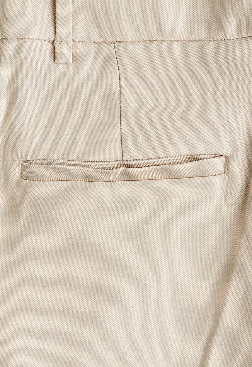H&M - Wide tailored trousers - light beige