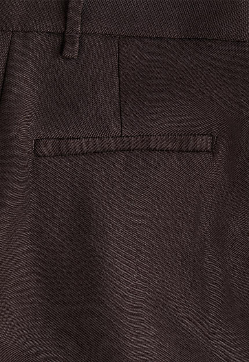 H&M - Wide tailored trousers - dark brown