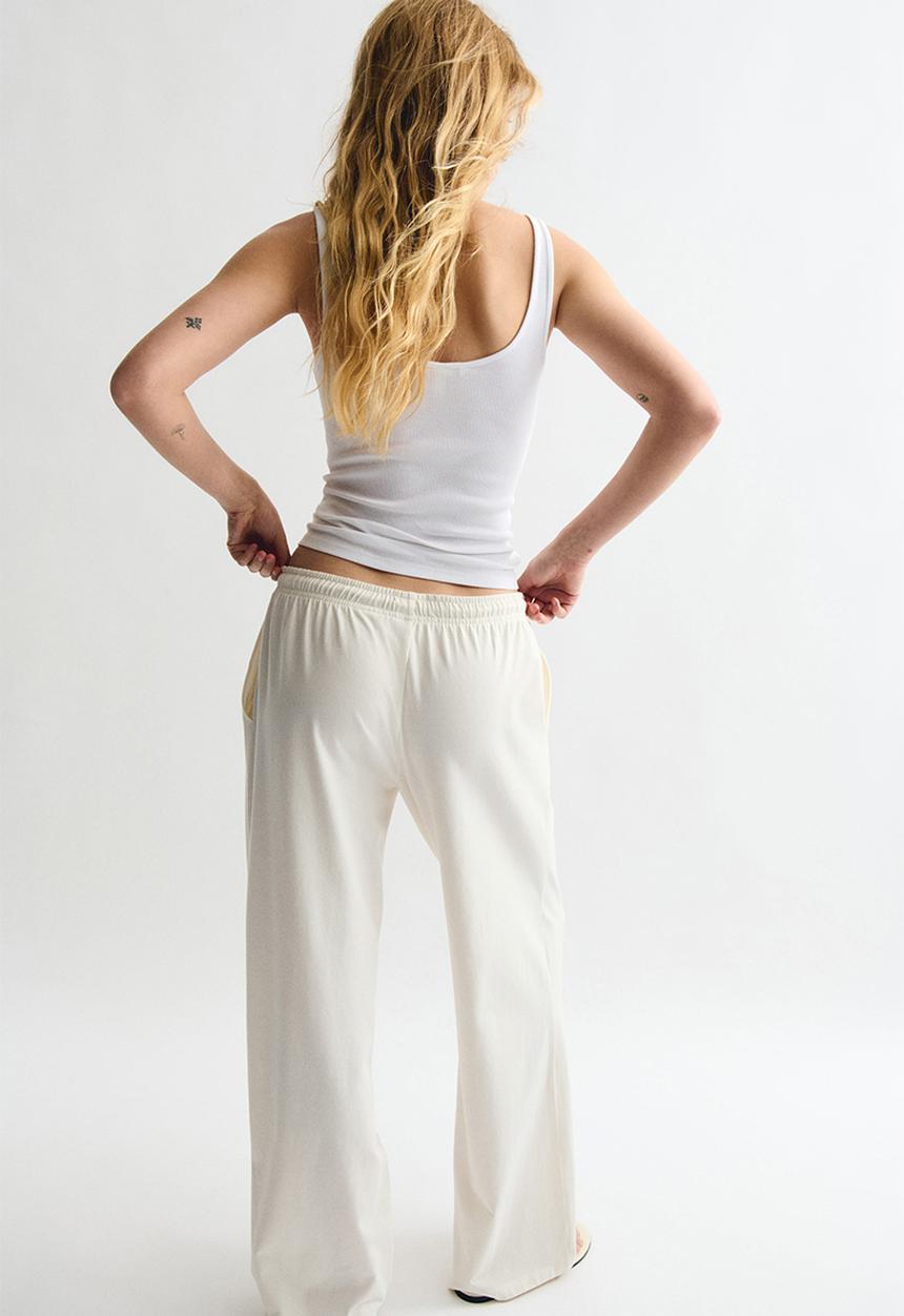 H&M - Wide joggers - cream