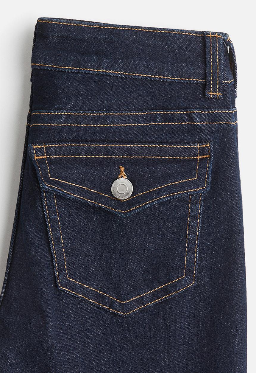H&M - Flared low jeans - dark denim blue