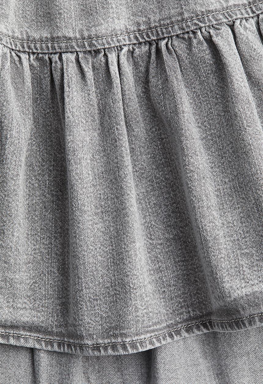H&M - Flounced mini skirt - grey
