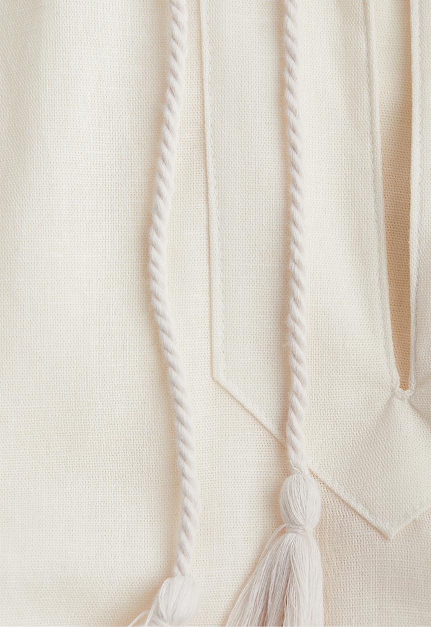 H&M - Flared-hem dress - cream
