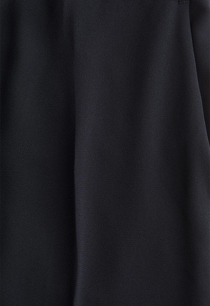 H&M - Straight crease-leg trousers - navy blue