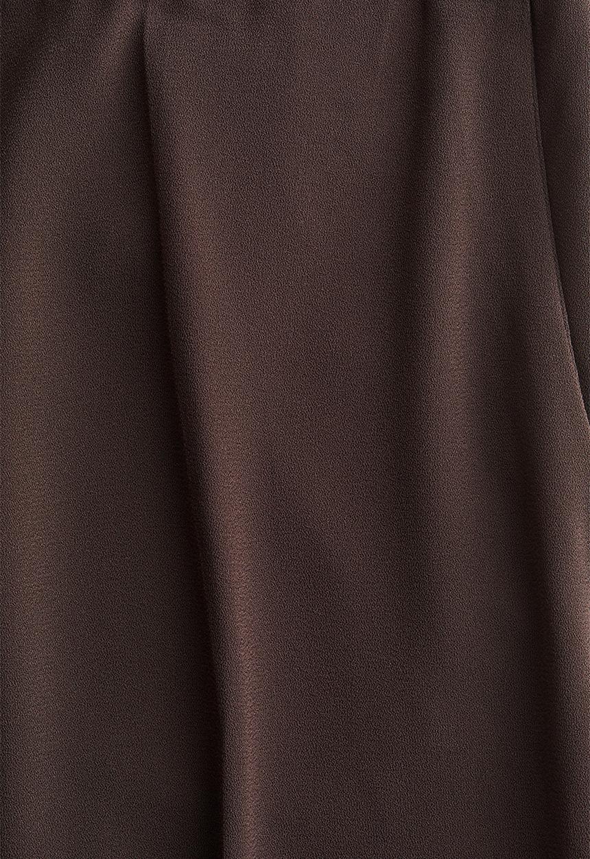 H&M - Straight crease-leg trousers - dark brown