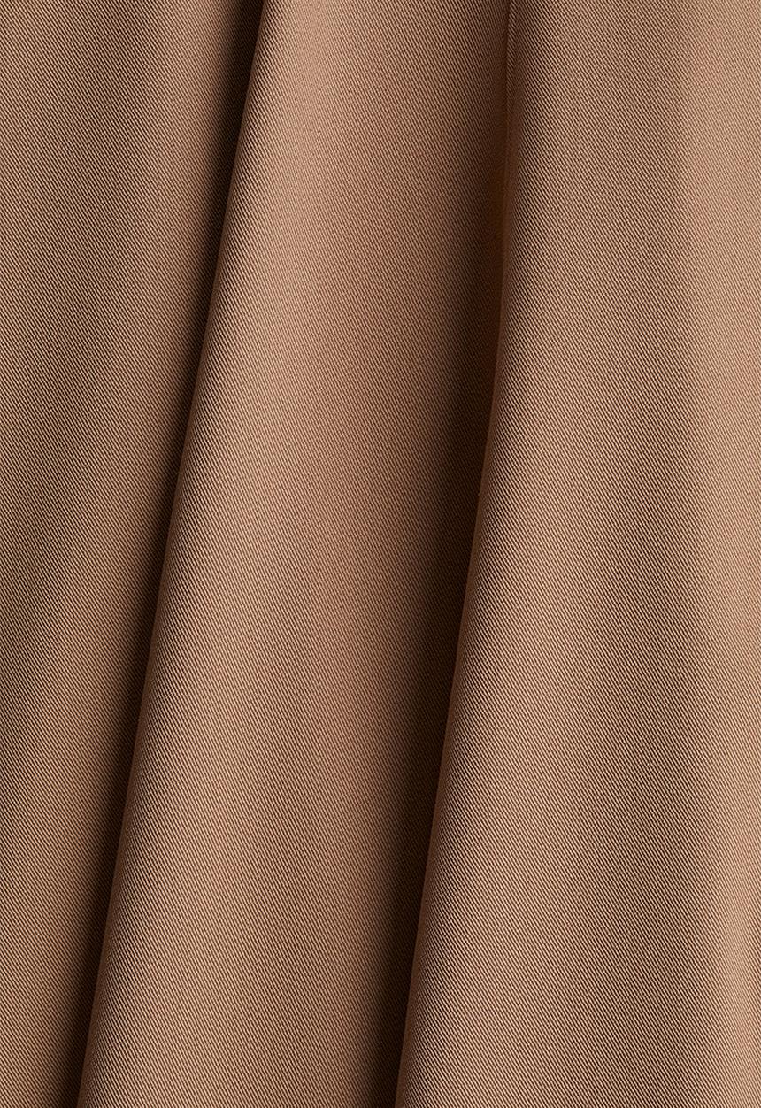 H&M - Waisted twill dress - dark beige