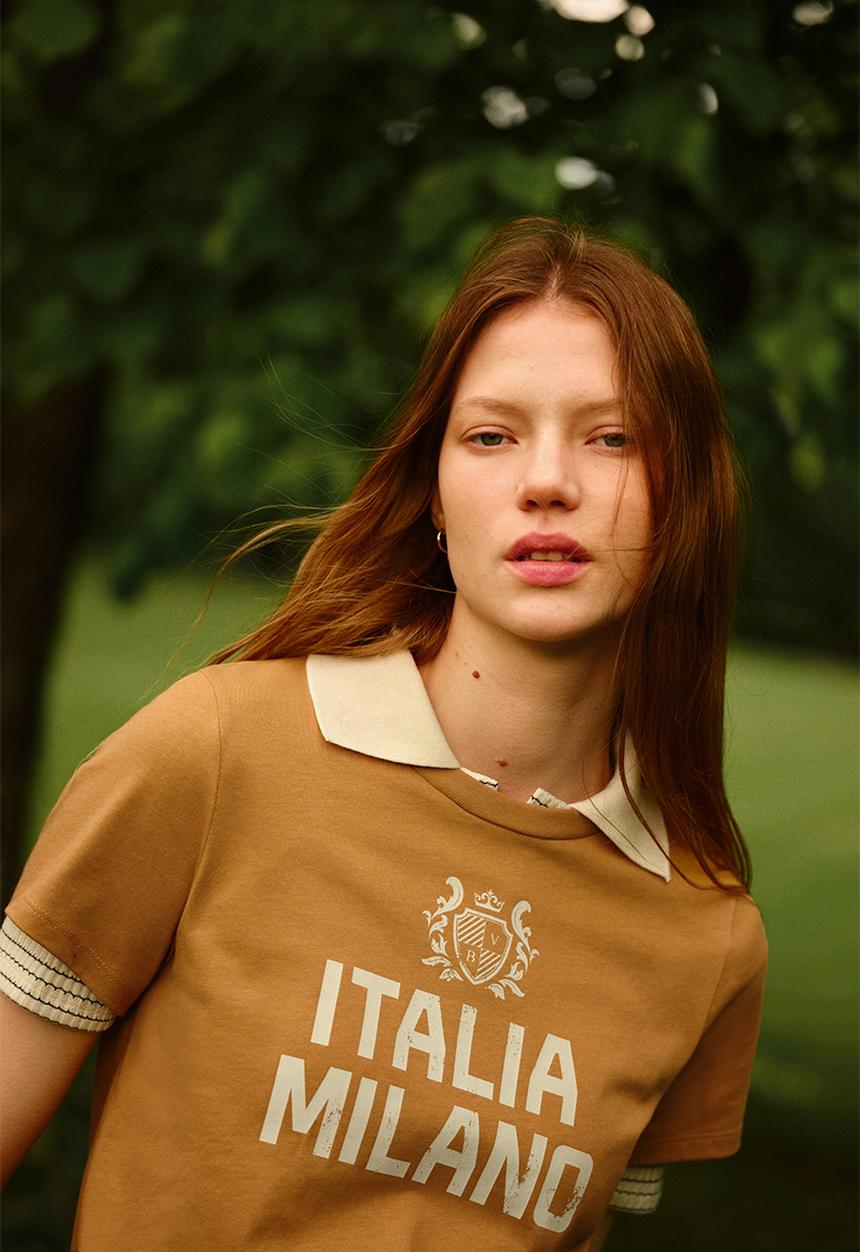 H&M - Cotton T-shirt -  light terracotta/italia 