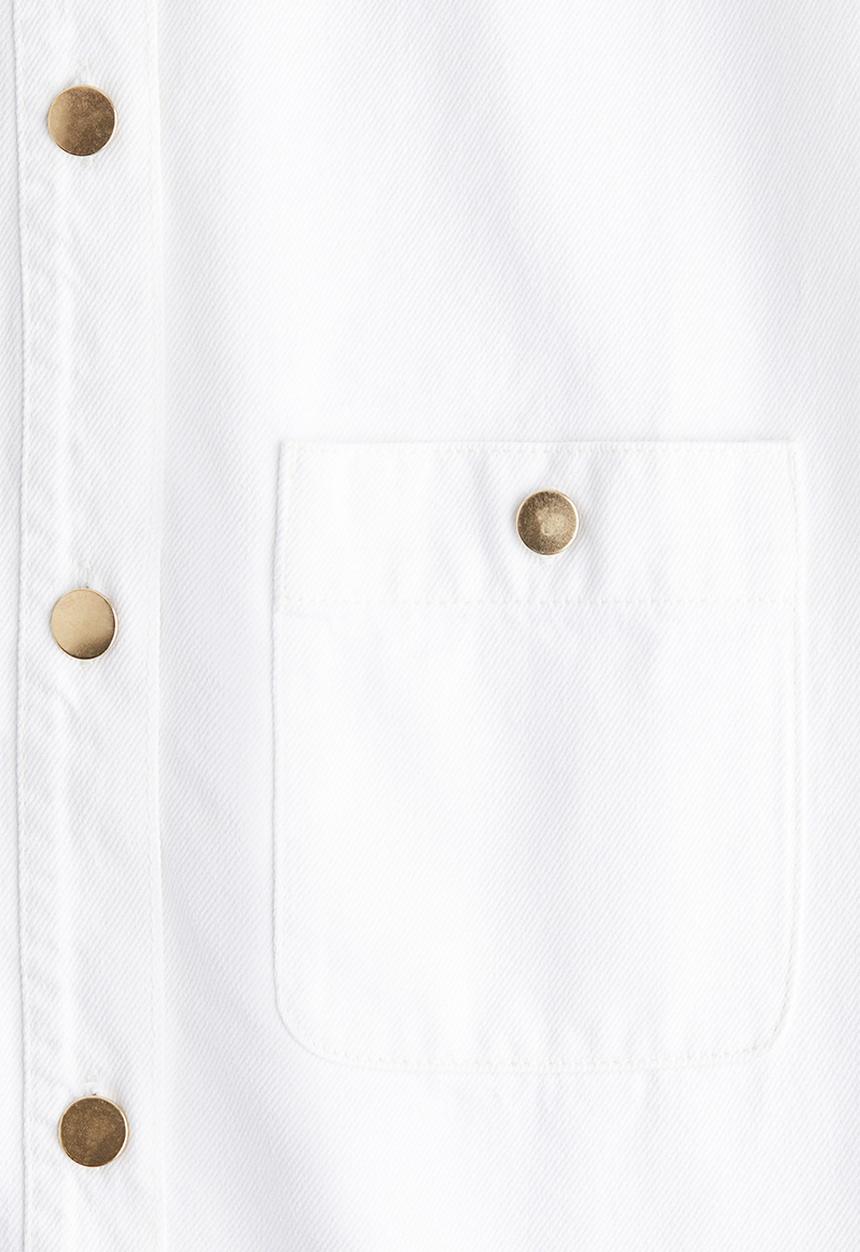 H&M - Sleeveless denim dress - white