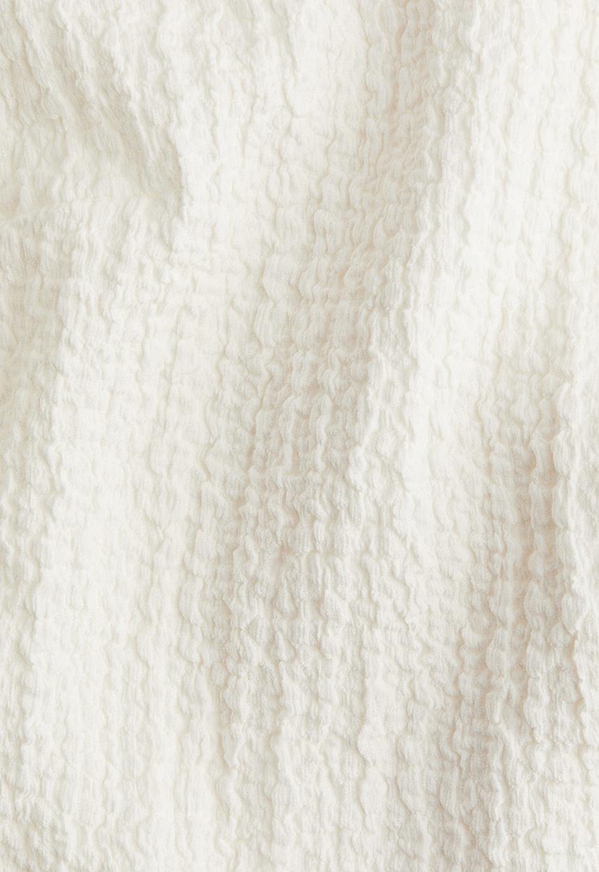 H&M - Textured jersey waistcoat - white