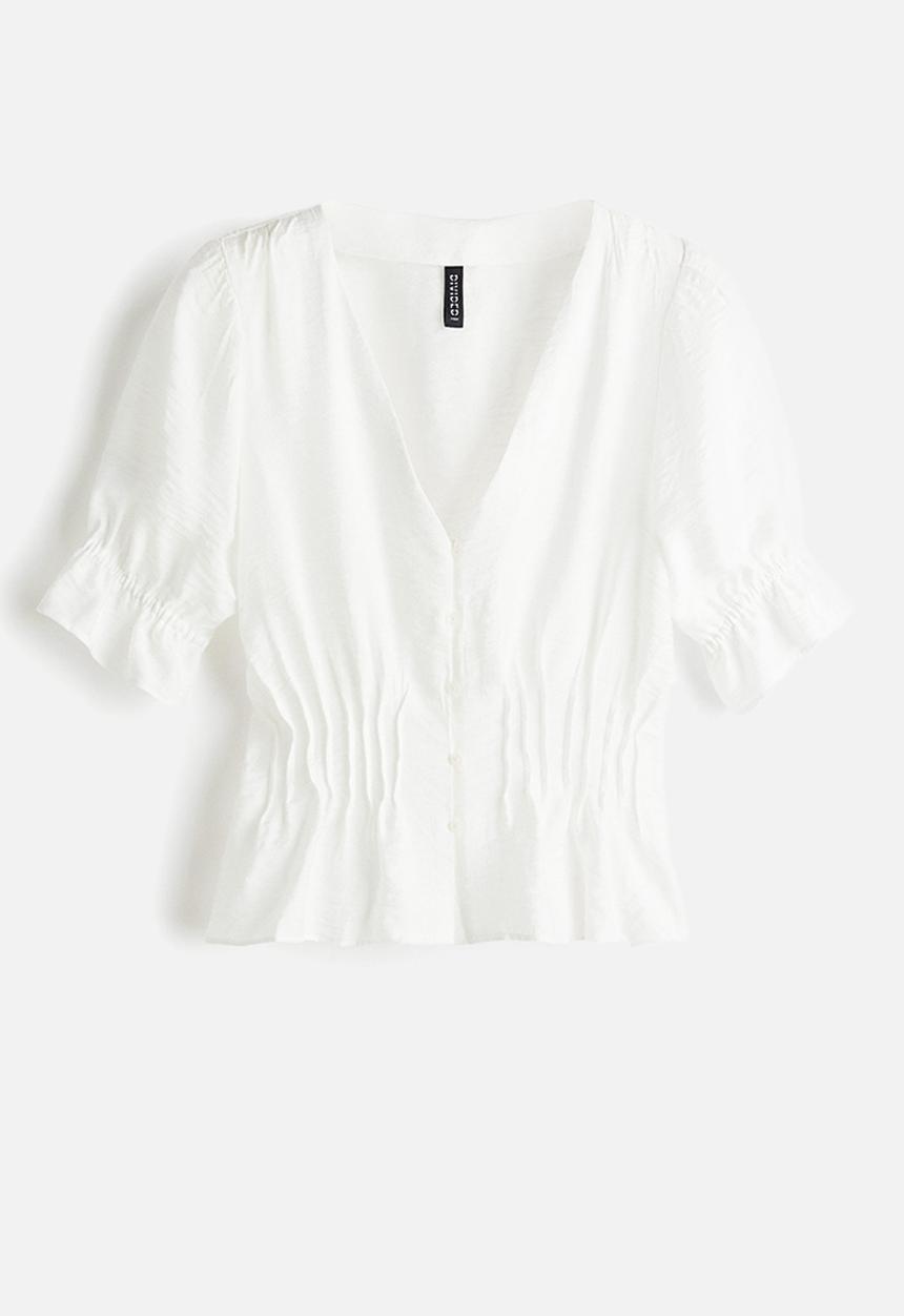 H&M - Peplum blouse - white