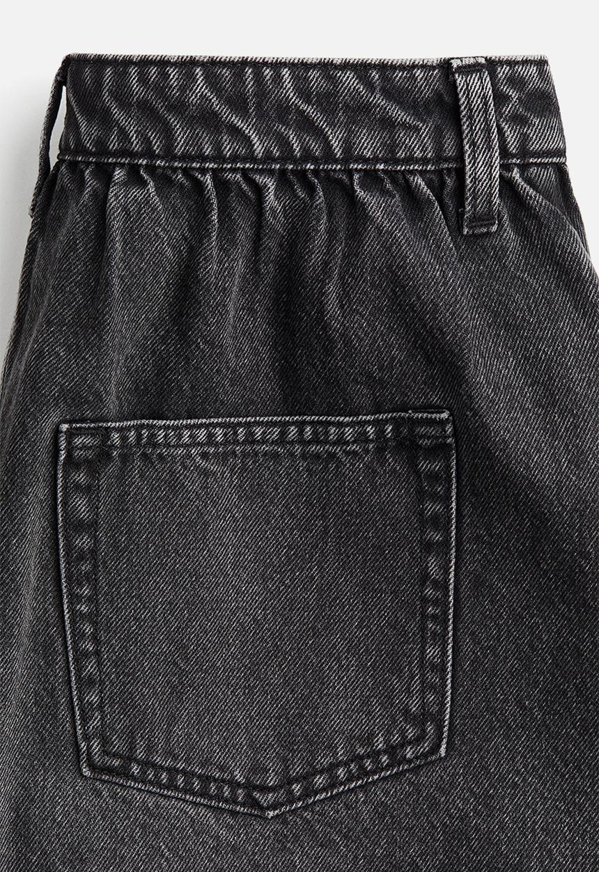 H&M - Denim mini skirt - grey