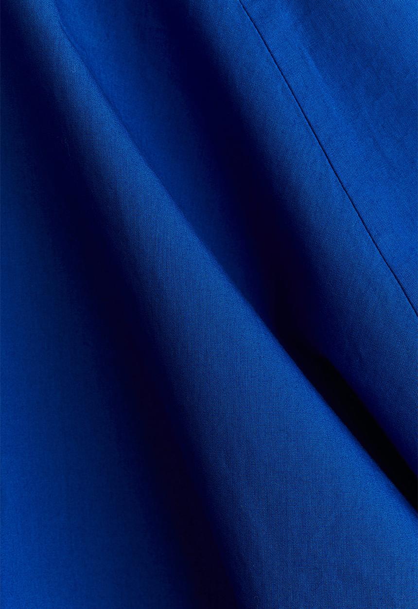 H&M - Flared poplin dress - bright blue