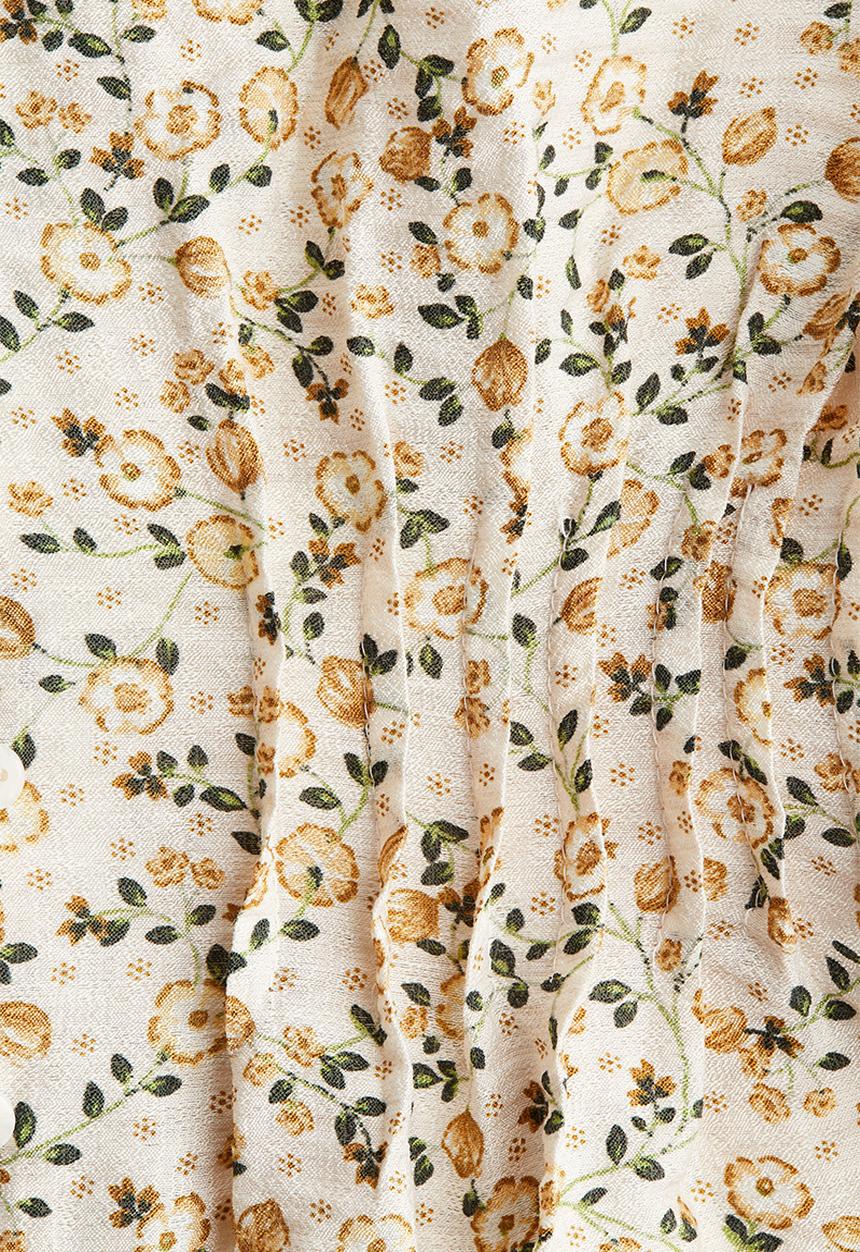 H&M - Peplum blouse - light beige floral 