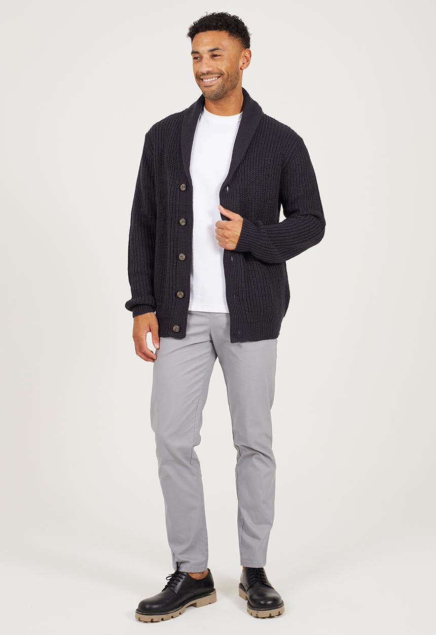 Brave Soul - Knitted Cardigan - Midnight Navy