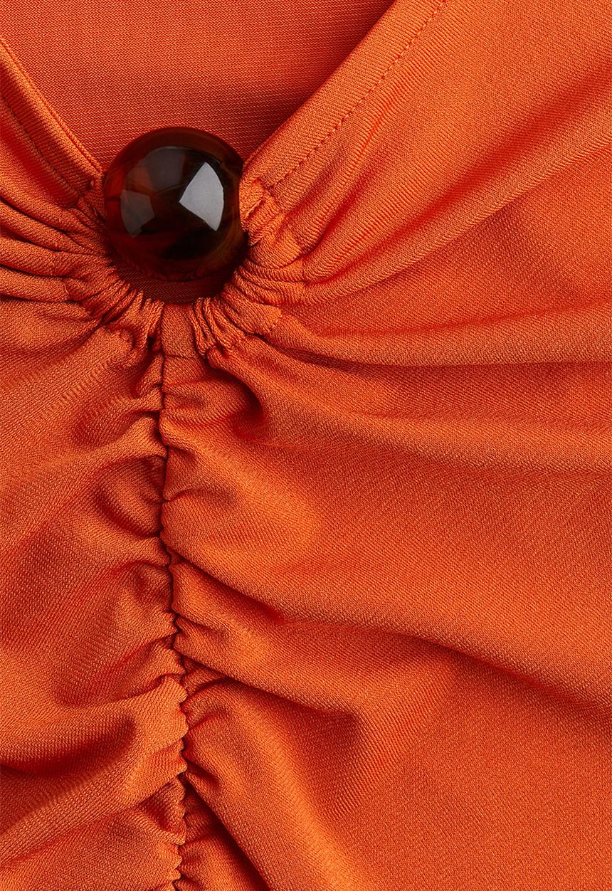 H&M - Draped mini dress - orange