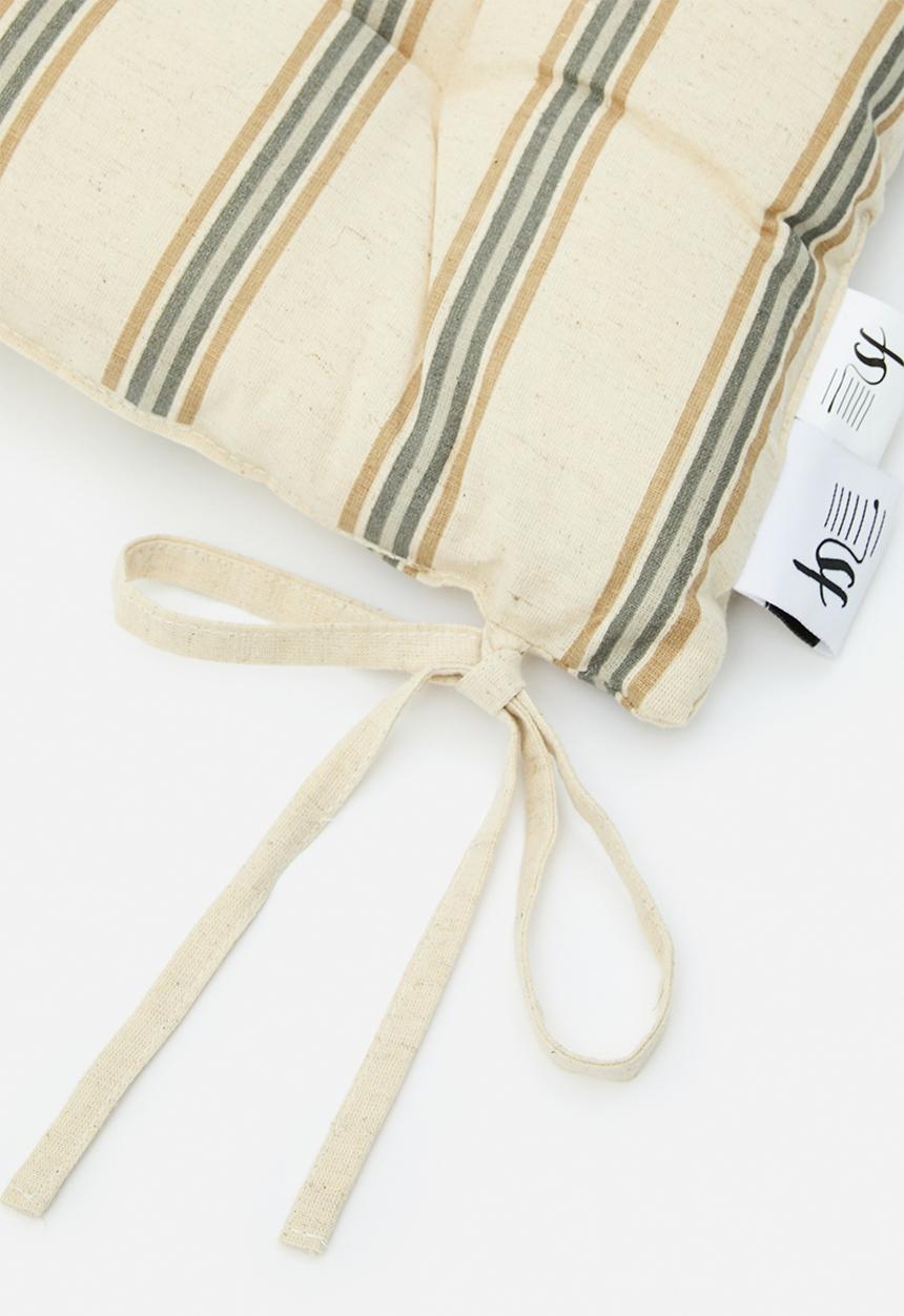 Sixth Floor - Ringo Stripe Seat Pad Set of 2 - Natural