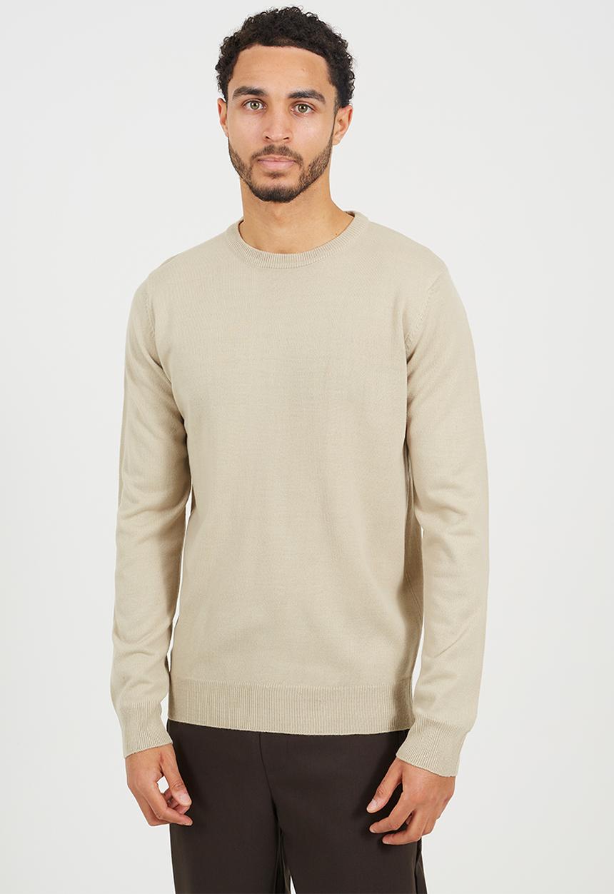 Brave Soul - Crew Neck Jumper - Light Sand