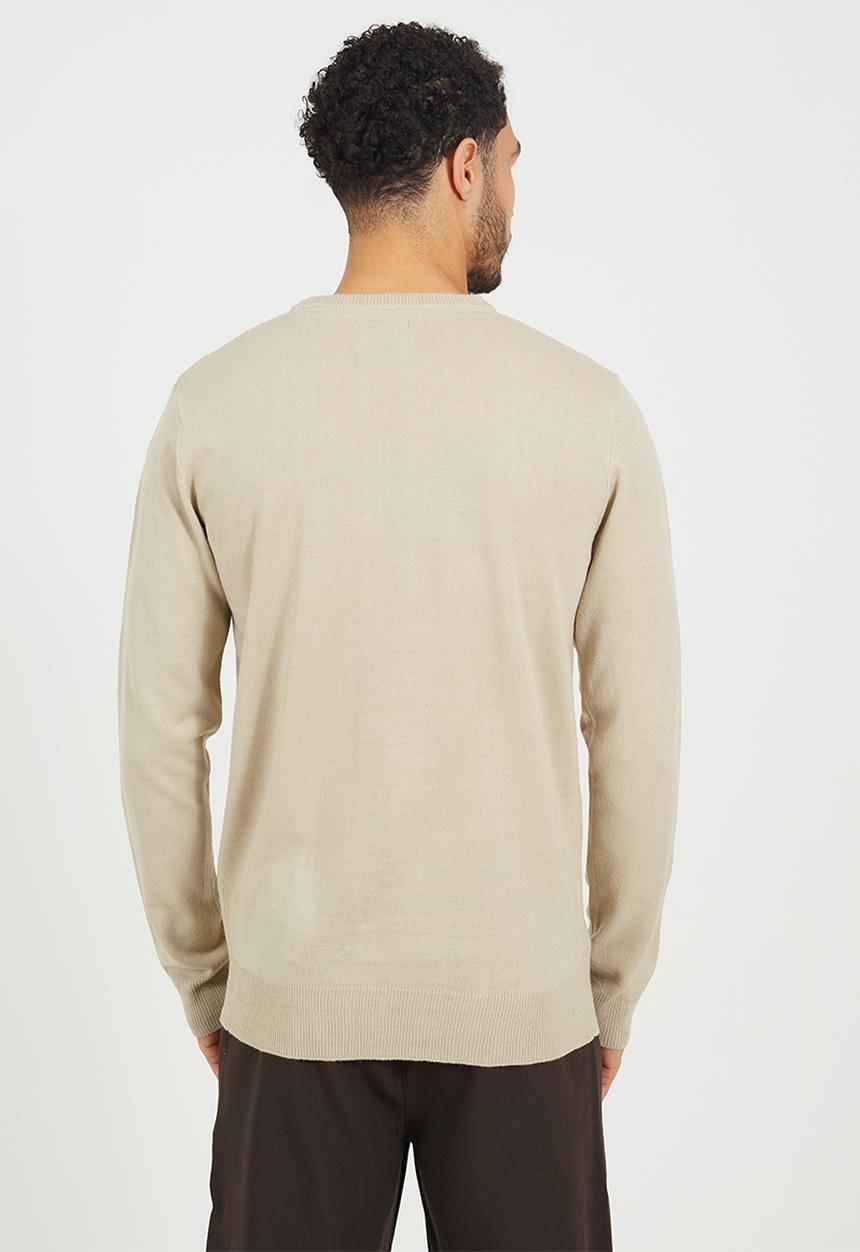 Brave Soul - Crew Neck Jumper - Light Sand