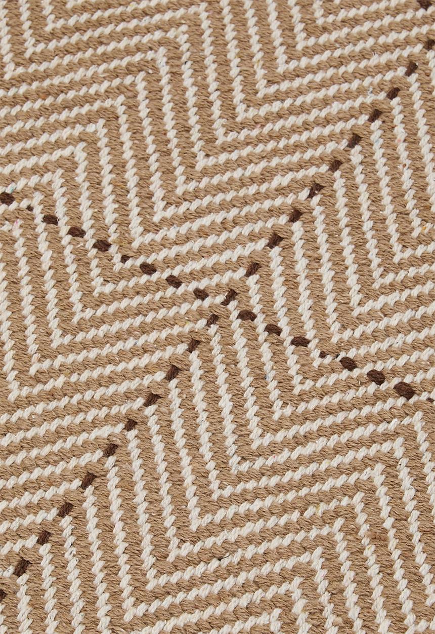 Sixth Floor - Cotton Woven Check Bath Runner - Natural