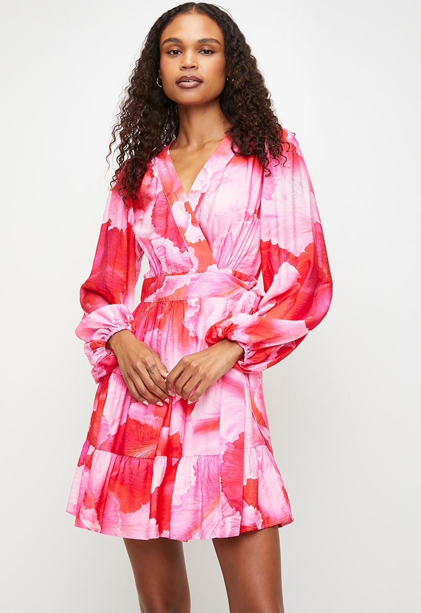 MILLA - Mini dress - Pink floral 