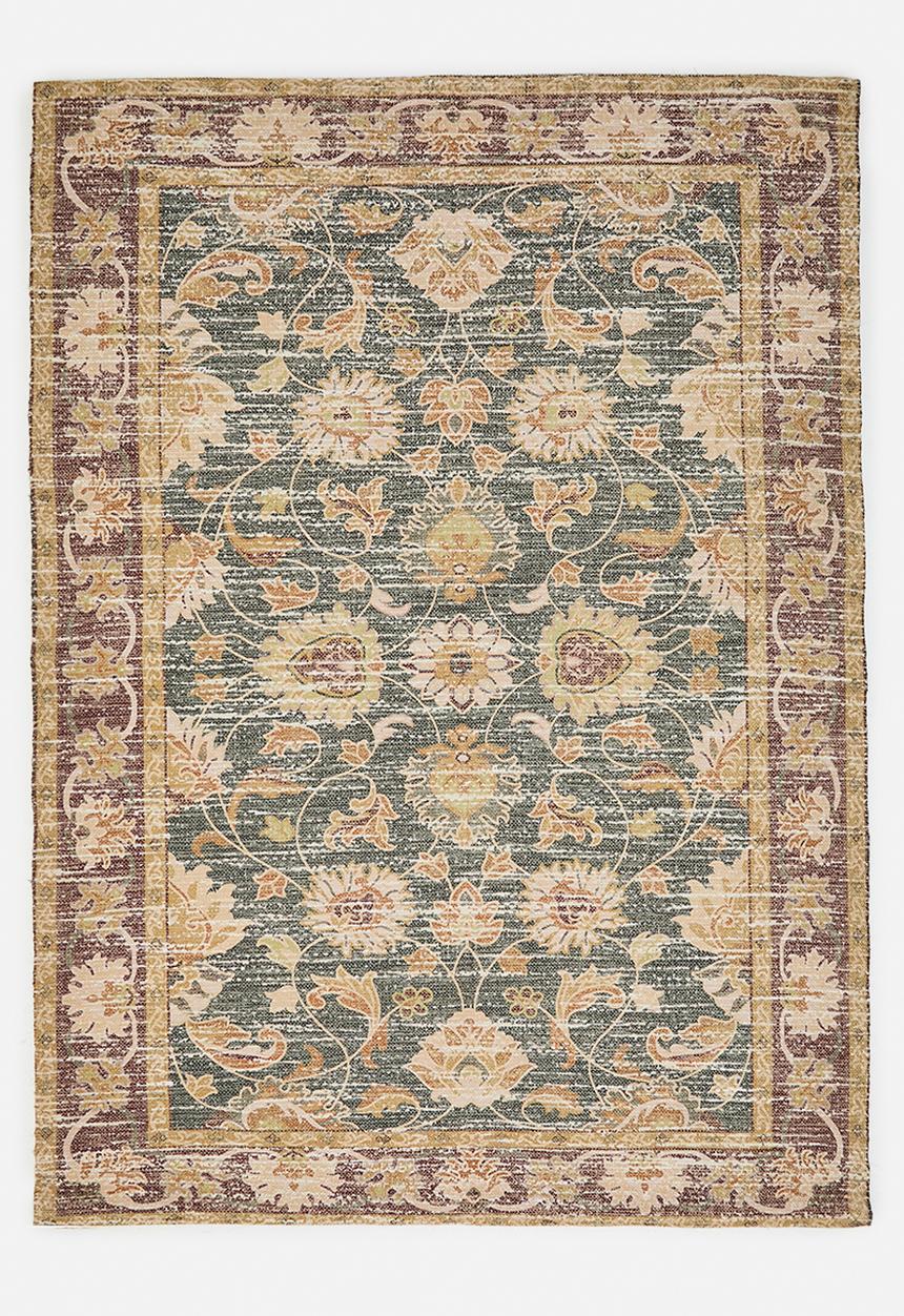 Sixth Floor - Chenille Distressed Floral Rug - Multi