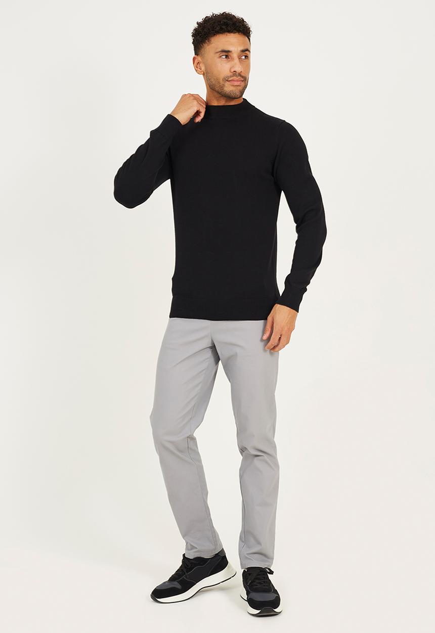 Brave Soul - Turtle Neck Jumper - Jet Black