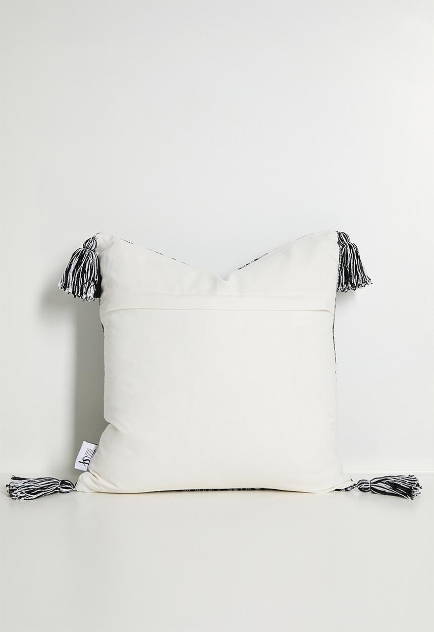 Sixth Floor - Nori Woven Cushion Cover - Black