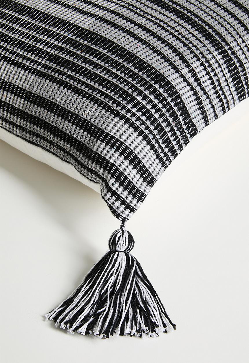 Sixth Floor - Nori Woven Cushion Cover - Black