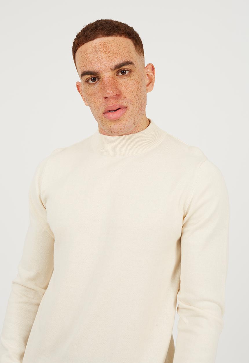Brave Soul - Turtle Neck Jumper - Oatmeal