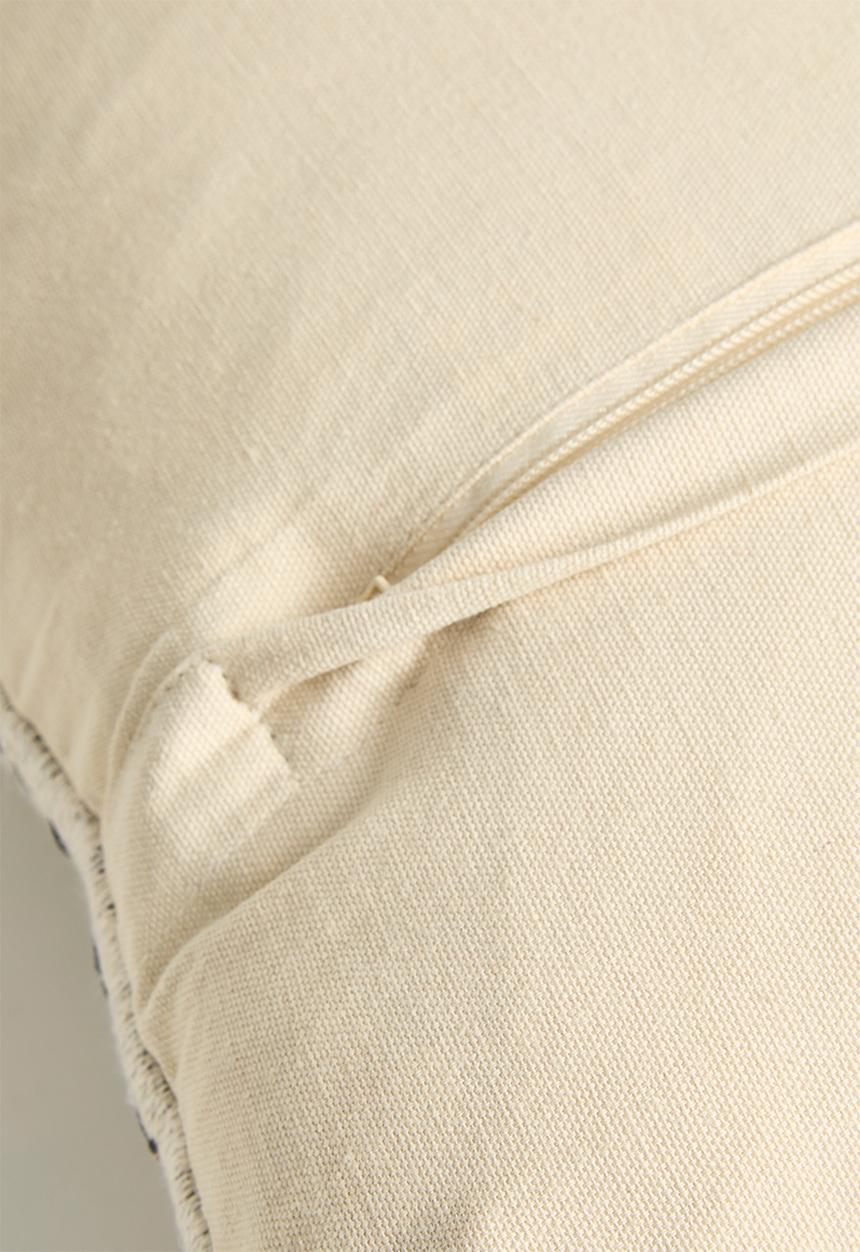 Sixth Floor - Stitch Woven Cushion Cover - Neutral
