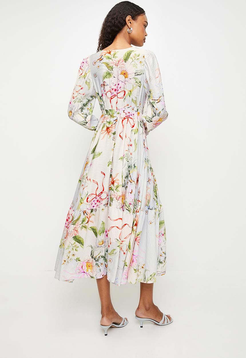 MILLA - Maxi dress - Beige floral 