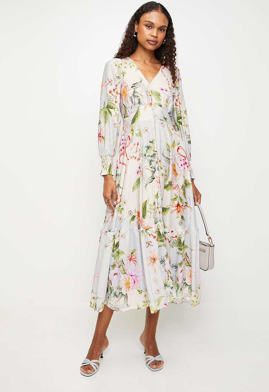 MILLA - Maxi dress - Beige floral 