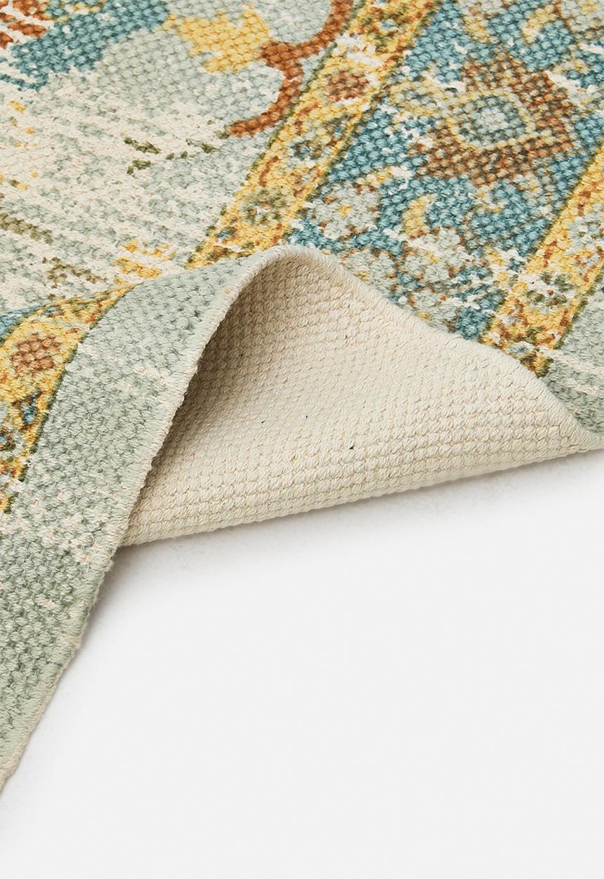 Sixth Floor - Cotton Printed Antique Rug - Multi