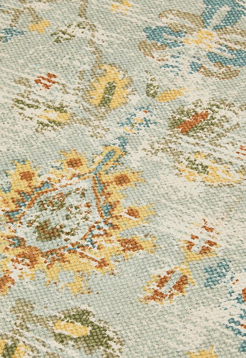 Sixth Floor - Cotton Printed Antique Rug - Multi