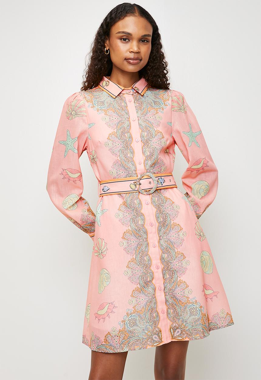 MILLA - Paisley mini dress - Pink 