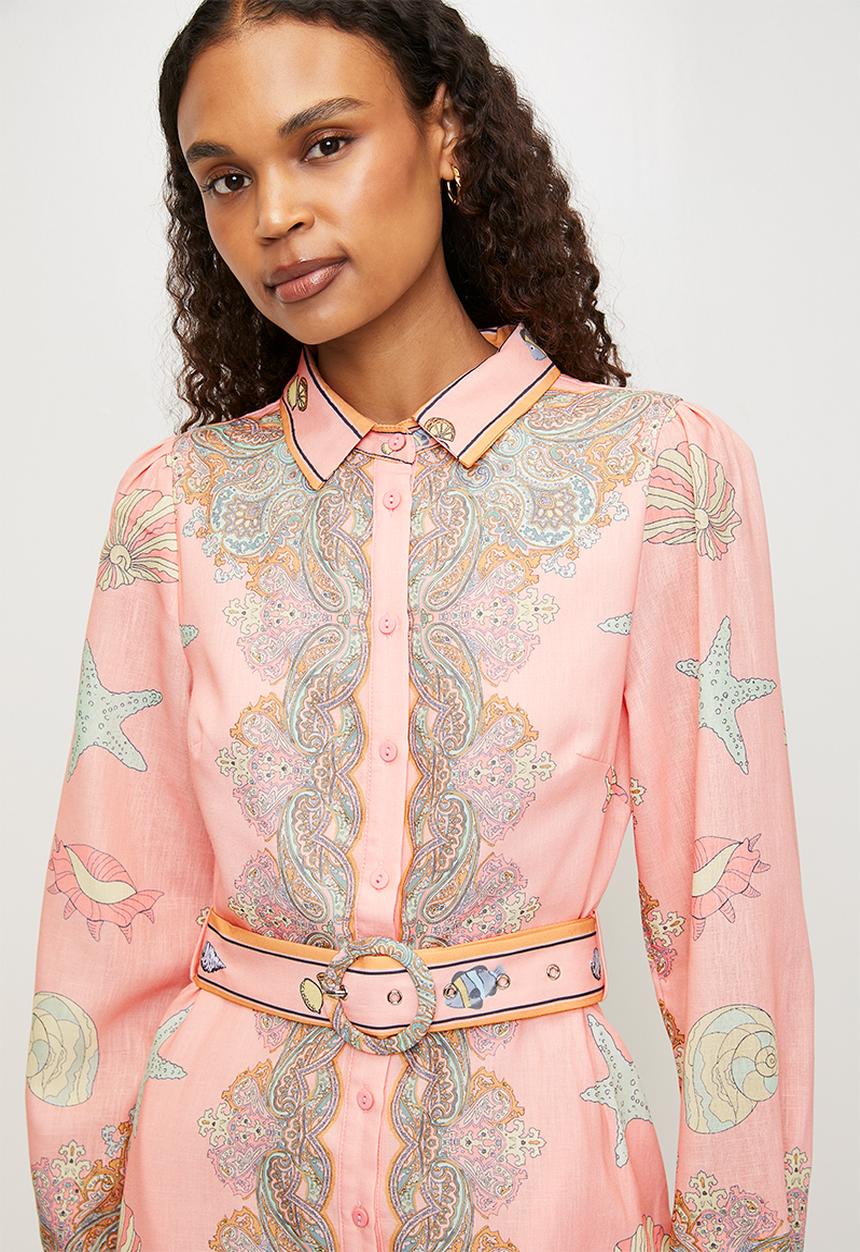 MILLA - Paisley mini dress - Pink 