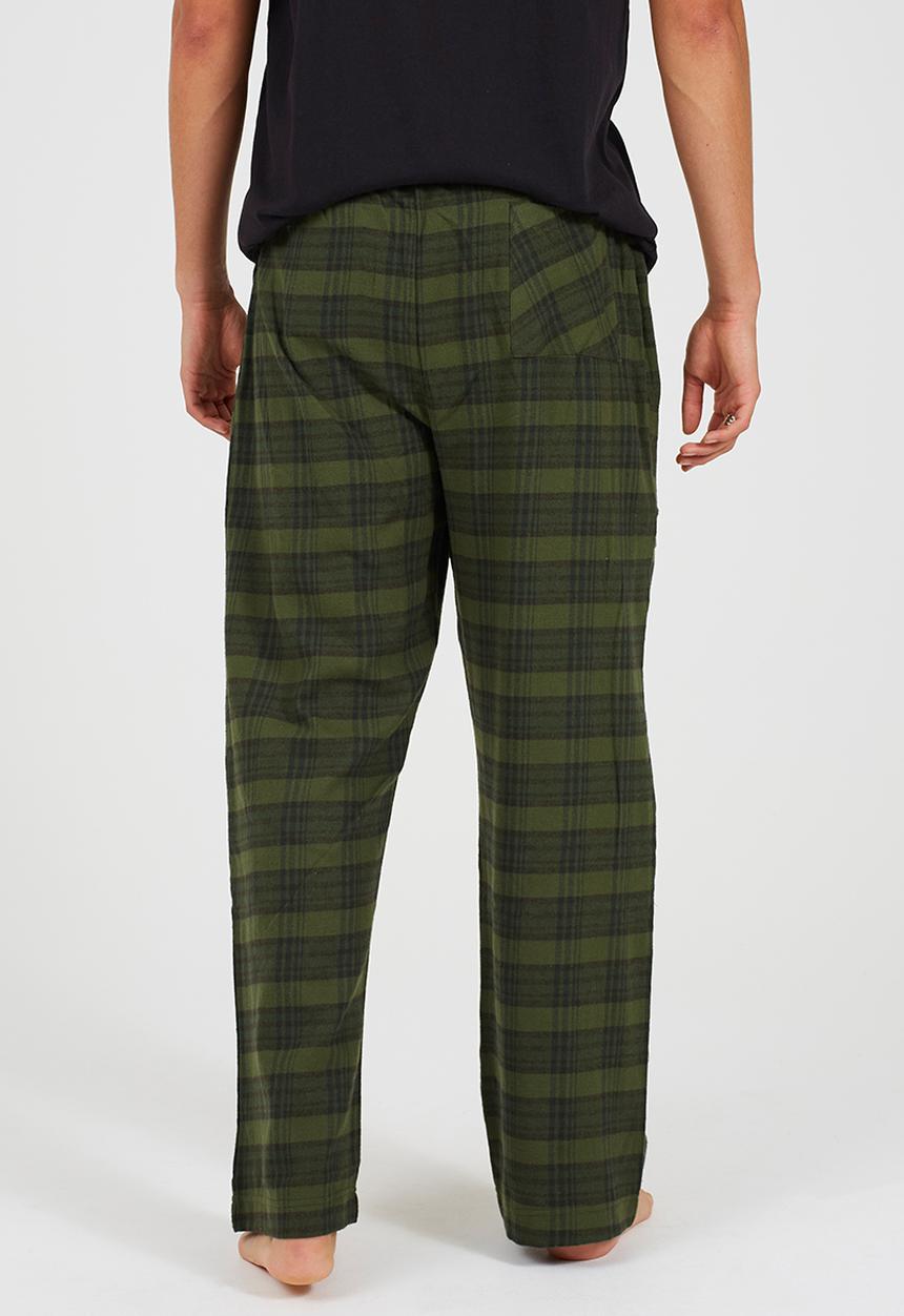 Brave Soul - Green Check Lounge Bottoms - Green Check
