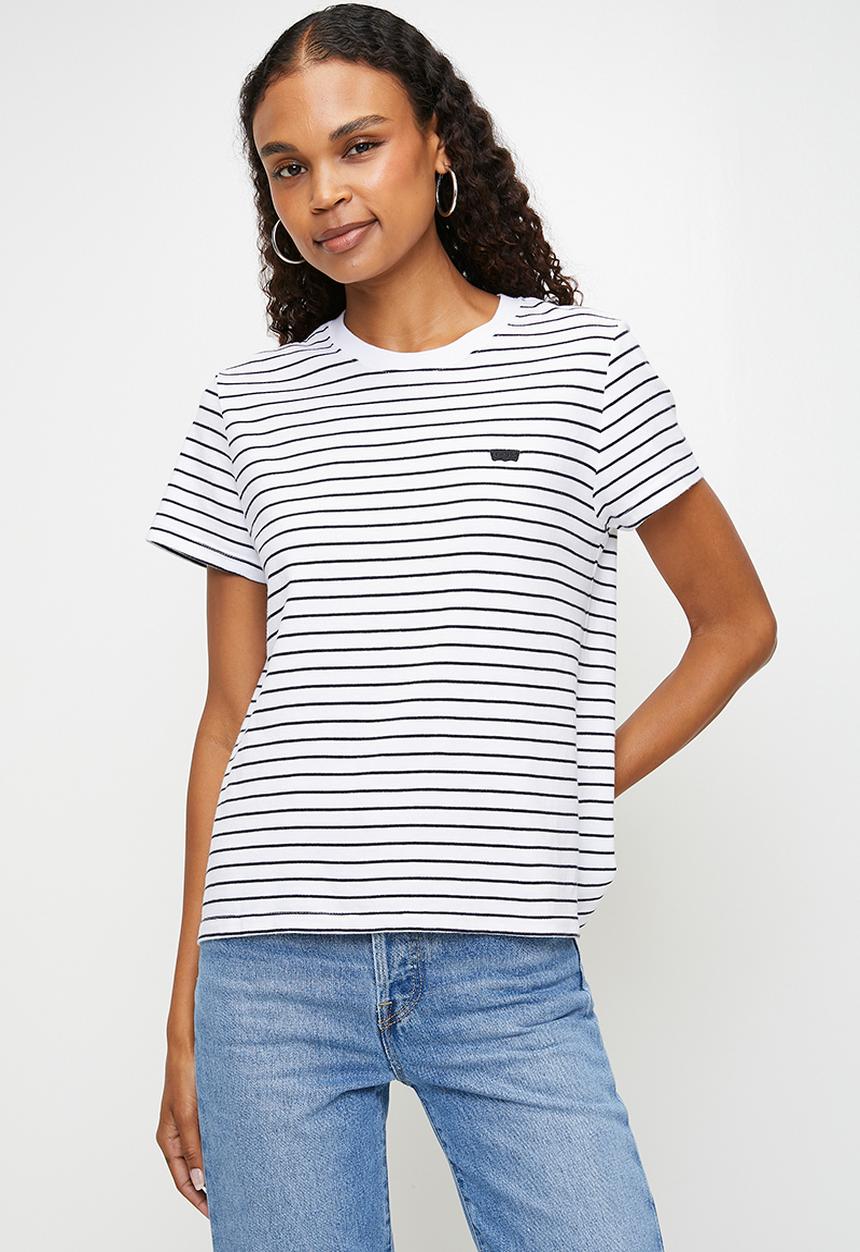 Levi’s® - Favorite Cotton Tee - Stripe Bright White