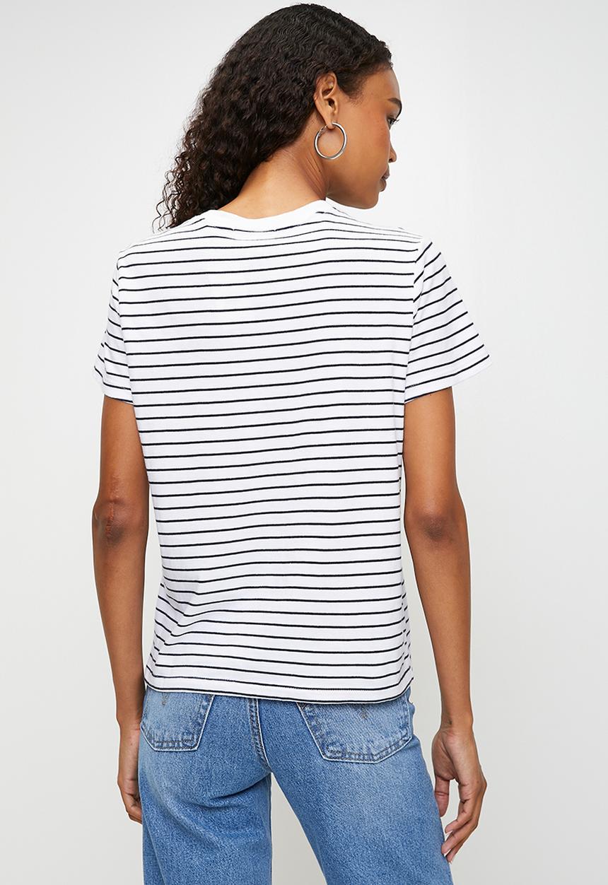 Levi’s® - Favorite Cotton Tee - Stripe Bright White