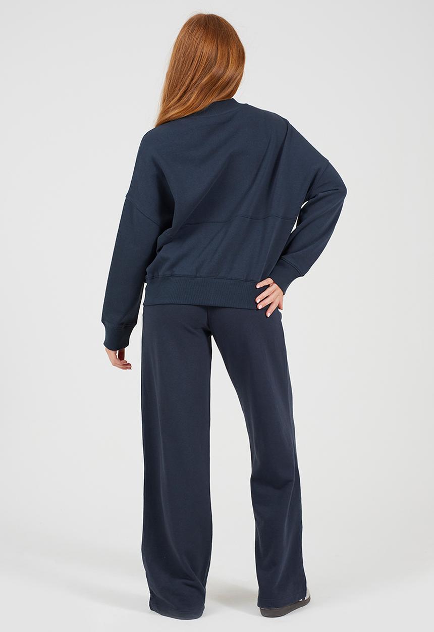 Brave Soul - Ladies Zip Through Panel Sweatshirt - Storm